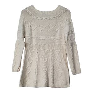 Calvin Klein Women's Cream Knit Sweater